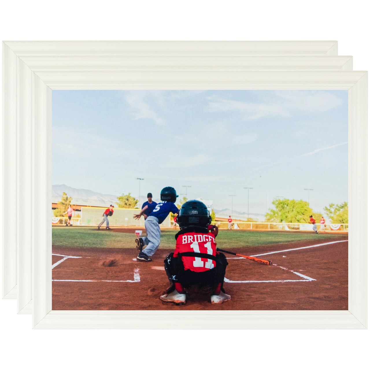 ArtToFrames 8x10 Inch Traditional Picture Frame, Multi Pack, Comes with Regular Glass (WOMPack-80-8x10)